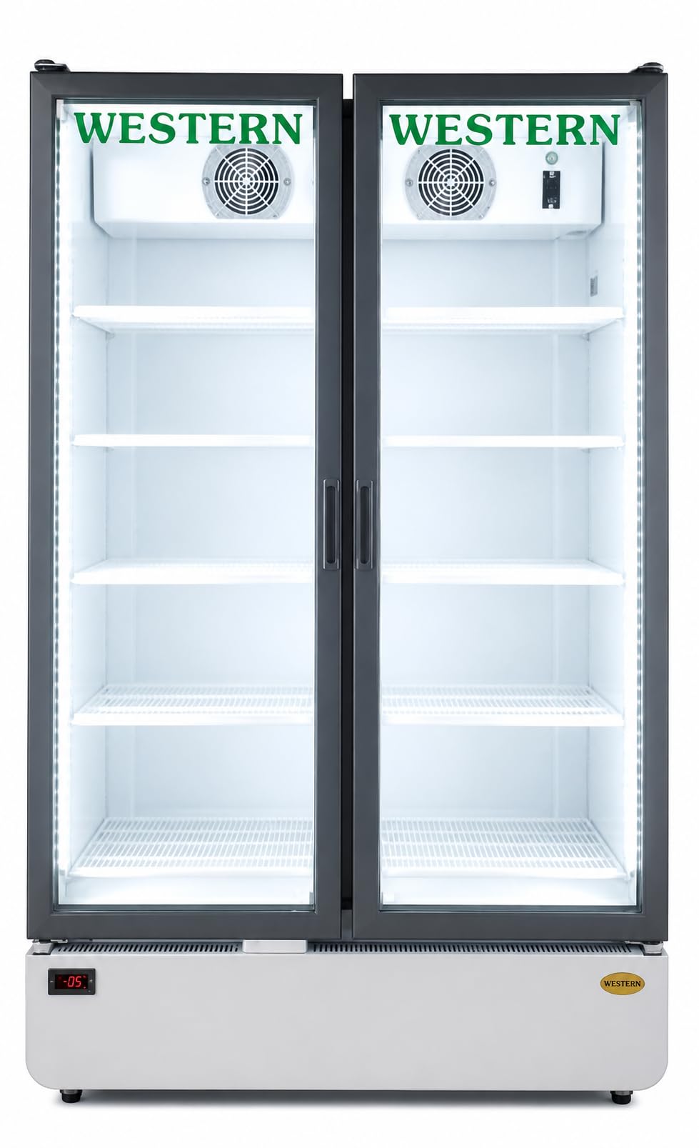 WESTERN SRC810HC-GL (695 LITRES) DOUBLE DOOR VISI COOLER : Amazon